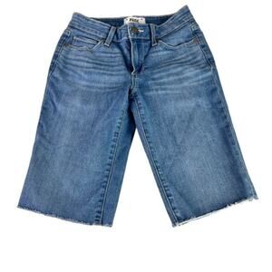 Paige Shorts Womens 24 Denim Cut Off Raw Hem Jax Knee Jean Jarah